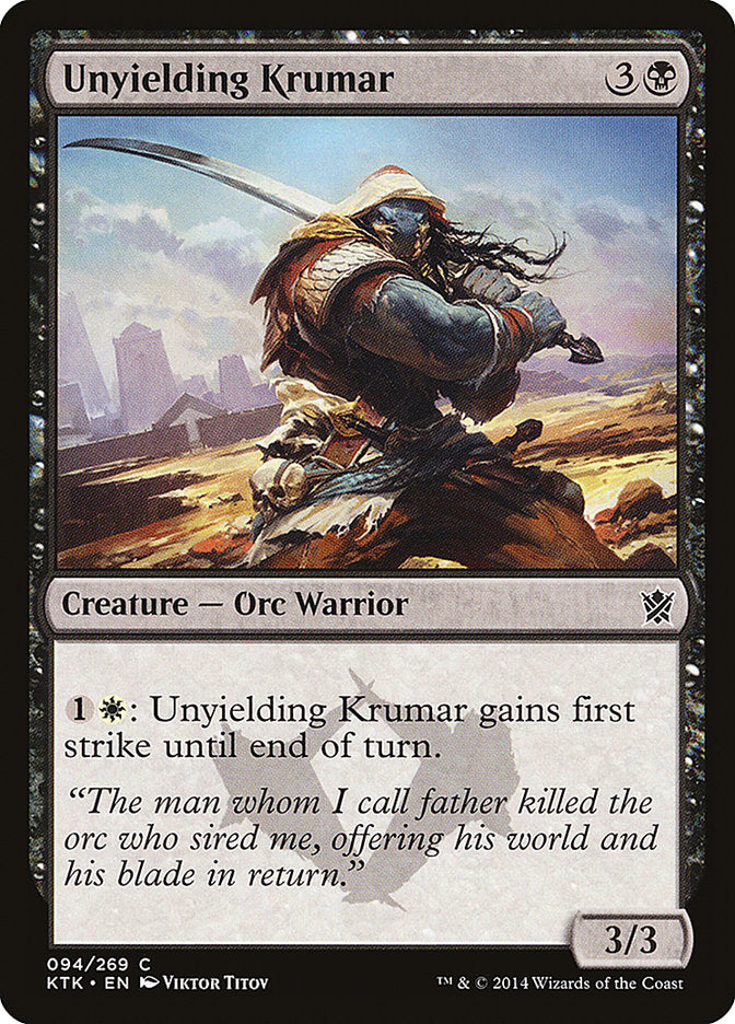 Unyielding Krumar [Khans of Tarkir] | Clutch Gaming