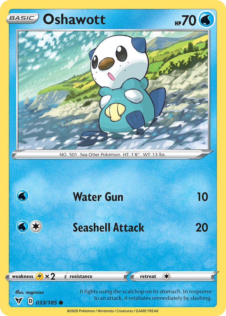 Oshawott (033/185) [Sword & Shield: Vivid Voltage] | Clutch Gaming