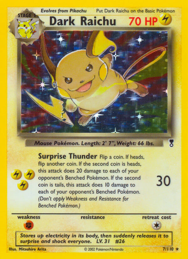 Dark Raichu (7/110) (WotC) (Theme Deck Exclusive) [Legendary Collection] | Clutch Gaming