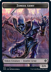 Zombie // Zombie Army Double-Sided Token [Starter Commander Decks] | Clutch Gaming