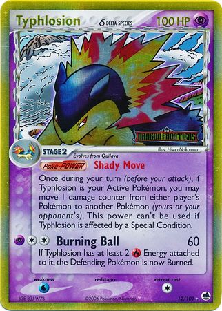 Typhlosion (12/101) (Delta Species) (Stamped) [EX: Dragon Frontiers] | Clutch Gaming