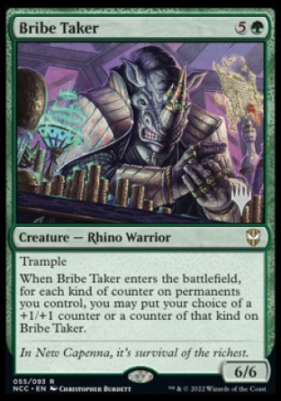 Bribe Taker (Promo Pack) [Streets of New Capenna Commander Promos] | Clutch Gaming