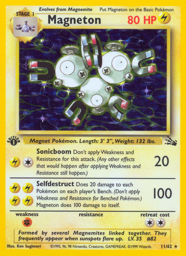 Magneton (11/62) [Fossil 1st Edition] | Clutch Gaming