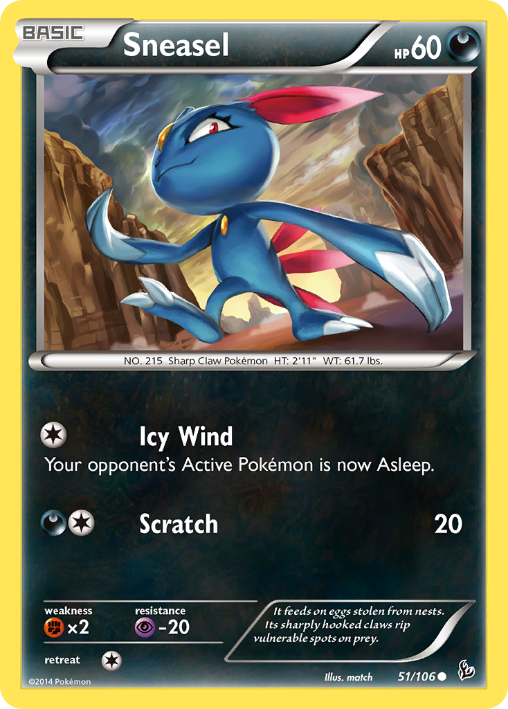 Sneasel (51/106) [XY: Flashfire] | Clutch Gaming