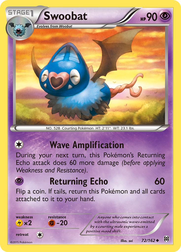 Swoobat (72/162) [XY: BREAKthrough] | Clutch Gaming