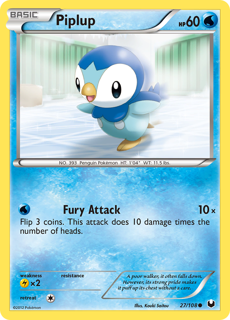 Piplup (27/108) [Black & White: Dark Explorers] | Clutch Gaming