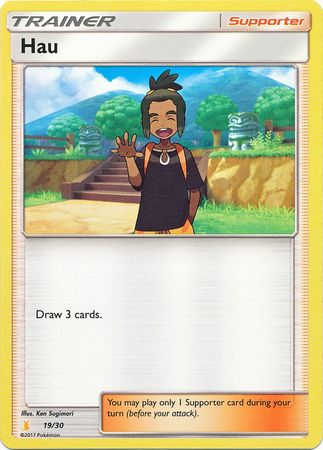 Hau (19/30) [Sun & Moon: Trainer Kit - Alolan Raichu] | Clutch Gaming