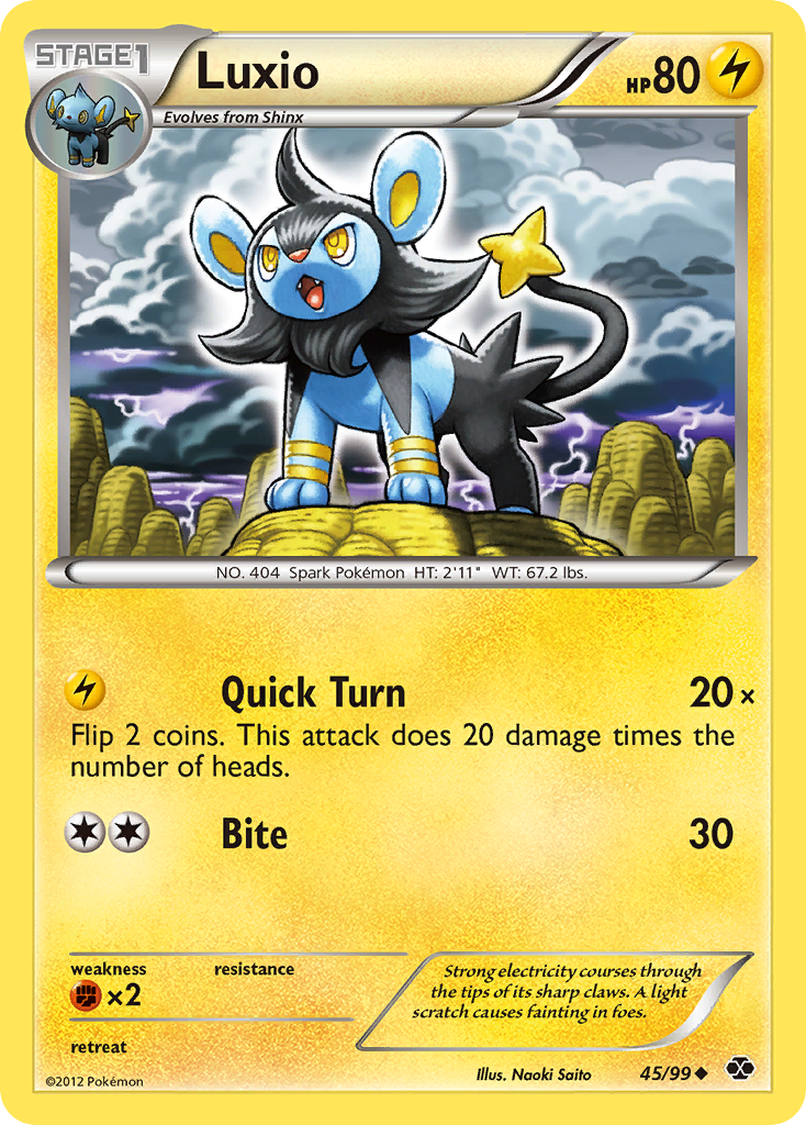 Luxio (45/99) [Black & White: Next Destinies] | Clutch Gaming