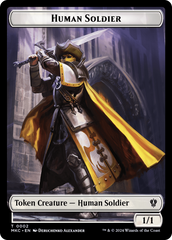 City's Blessing // Human Soldier Double-Sided Token [Murders at Karlov Manor Commander Tokens] | Clutch Gaming