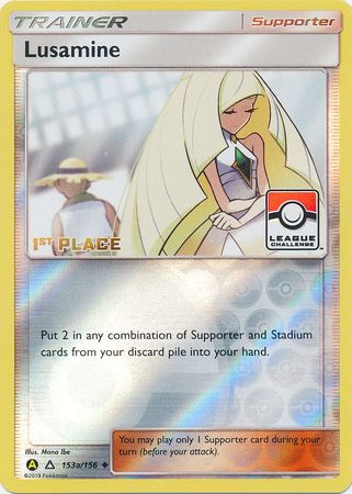 Lusamine (153a/156) (League Challenge Alt Art 1st Place) [Sun & Moon: Ultra Prism] | Clutch Gaming