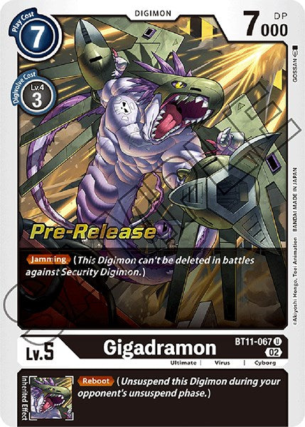 Gigadramon [BT11-067] [Dimensional Phase Pre-Release Promos] | Clutch Gaming