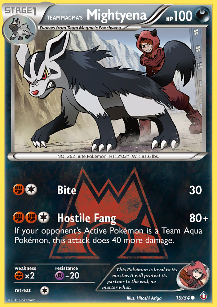 Team Magma's Mightyena (19/34) [XY: Double Crisis] | Clutch Gaming