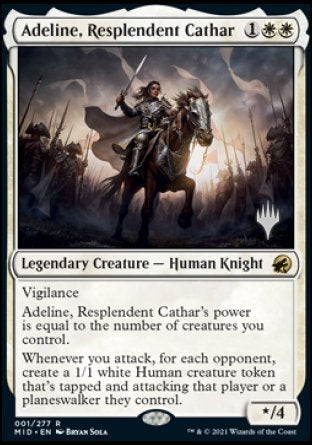 Adeline, Resplendent Cathar (Promo Pack) [Innistrad: Midnight Hunt Promos] | Clutch Gaming