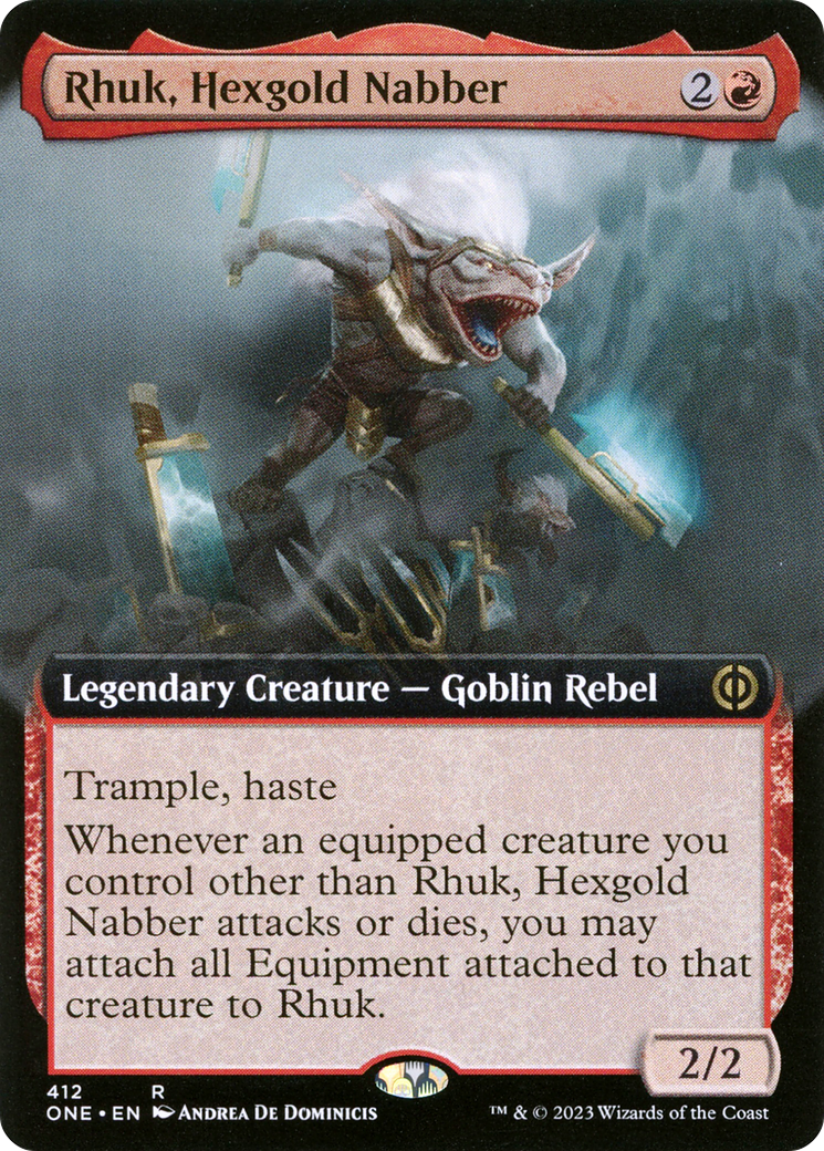 Rhuk, Hexgold Nabber (Extended Art) [Phyrexia: All Will Be One] | Clutch Gaming