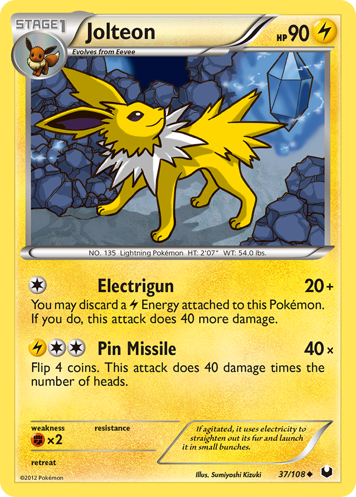 Jolteon (37/108) [Black & White: Dark Explorers] | Clutch Gaming