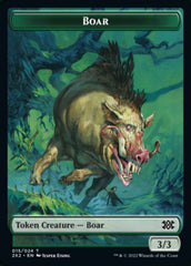 Boar // Aven Initiate Double-Sided Token [Double Masters 2022 Tokens] | Clutch Gaming