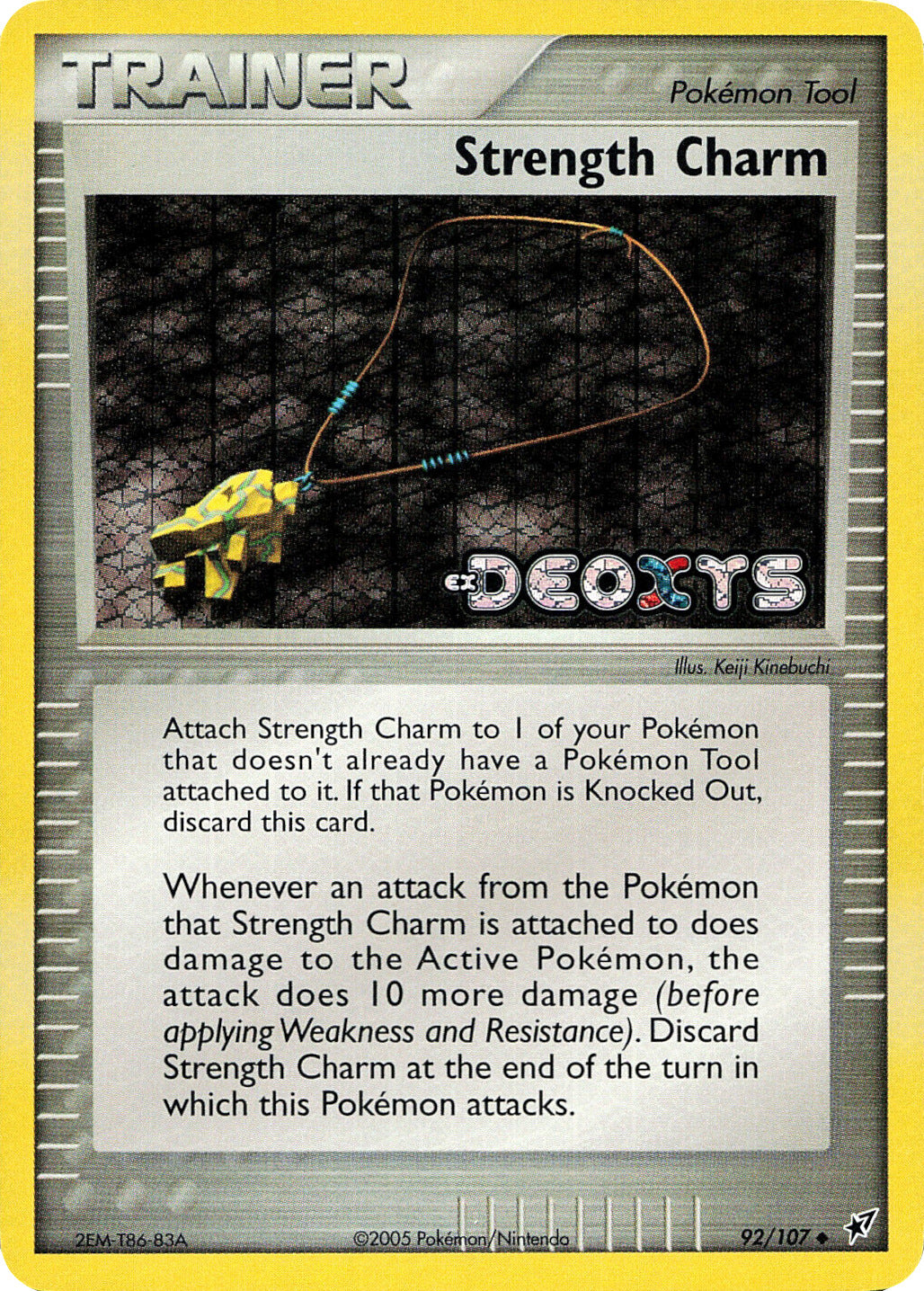 Strength Charm (92/107) (Stamped) [EX: Deoxys] | Clutch Gaming