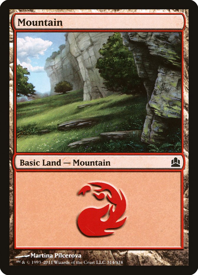 Mountain (314) [Commander 2011] | Clutch Gaming