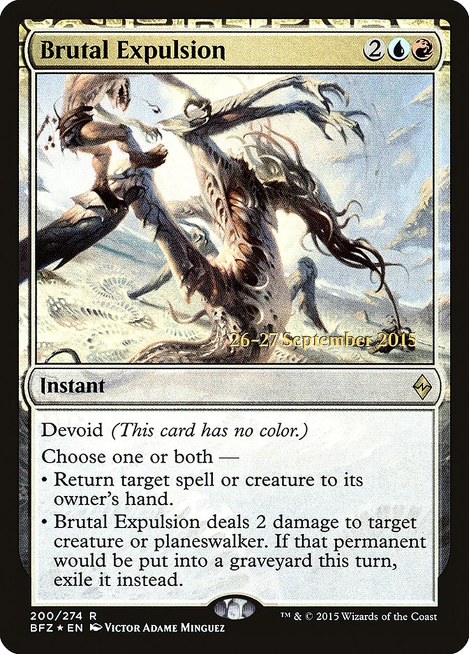 Brutal Expulsion [Battle for Zendikar Prerelease Promos] | Clutch Gaming