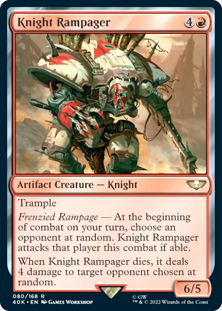 Knight Rampager (Surge Foil) [Warhammer 40,000] | Clutch Gaming