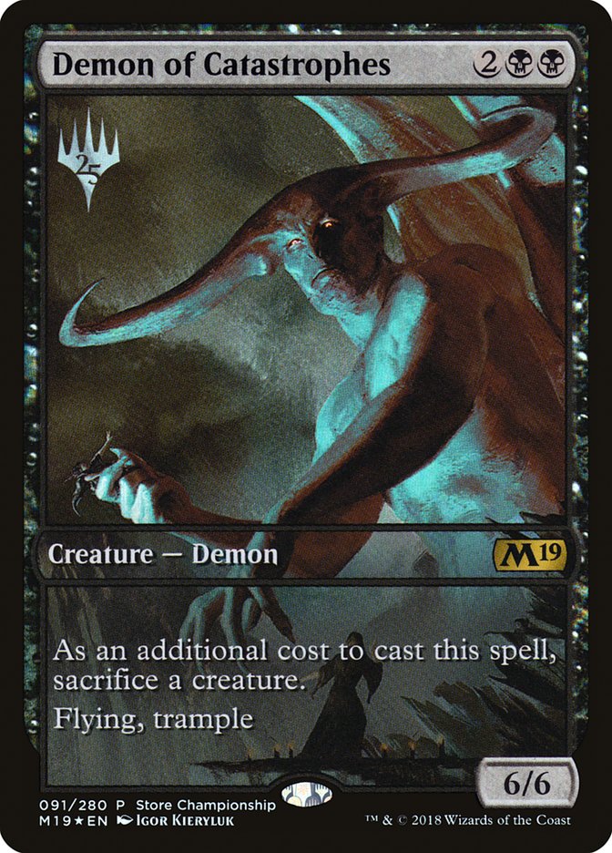 Demon of Catastrophes (Store Championship) [Core Set 2019 Promos] | Clutch Gaming