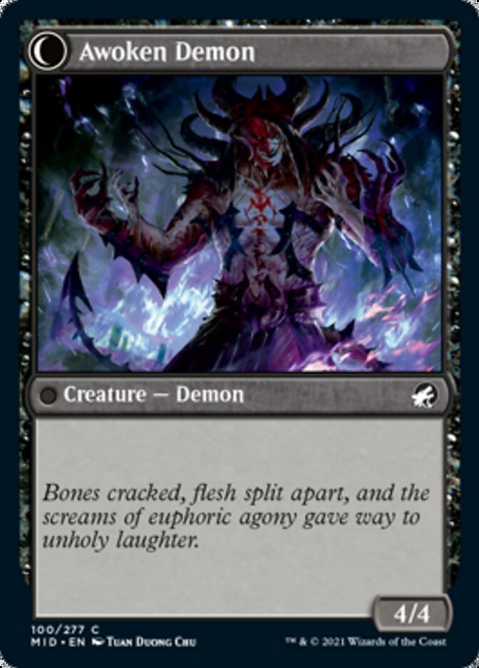 Ecstatic Awakener // Awoken Demon [Innistrad: Midnight Hunt] | Clutch Gaming