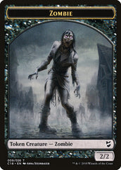 Manifest // Zombie Double-Sided Token [Commander 2018 Tokens] | Clutch Gaming