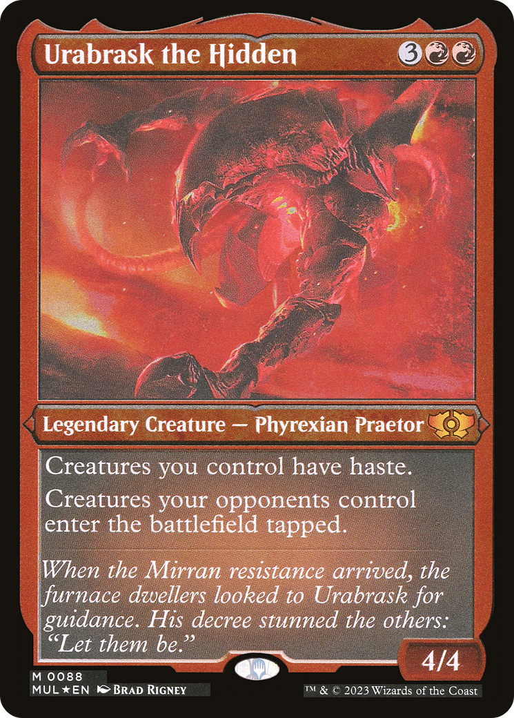 Urabrask the Hidden (Foil Etched) [Multiverse Legends] | Clutch Gaming