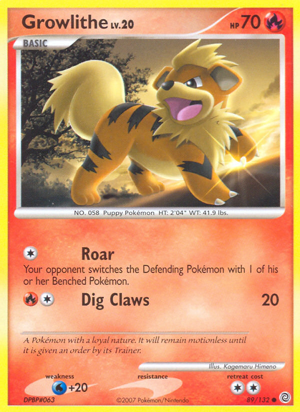 Growlithe (89/132) [Diamond & Pearl: Secret Wonders] | Clutch Gaming