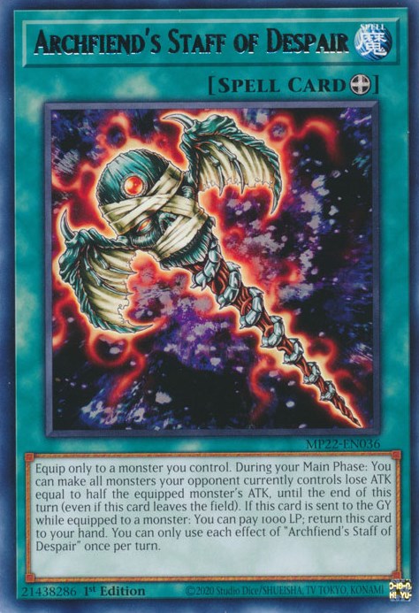 Archfiends Staff of Despair [MP22-EN036] Rare | Clutch Gaming