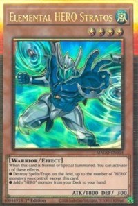 Elemental HERO Stratos (Alternate Art) [MAGO-EN004] Gold Rare | Clutch Gaming