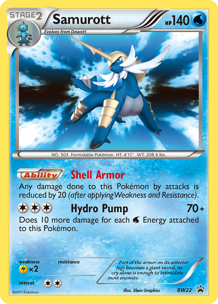 Samurott (BW22) [Black & White: Black Star Promos] | Clutch Gaming