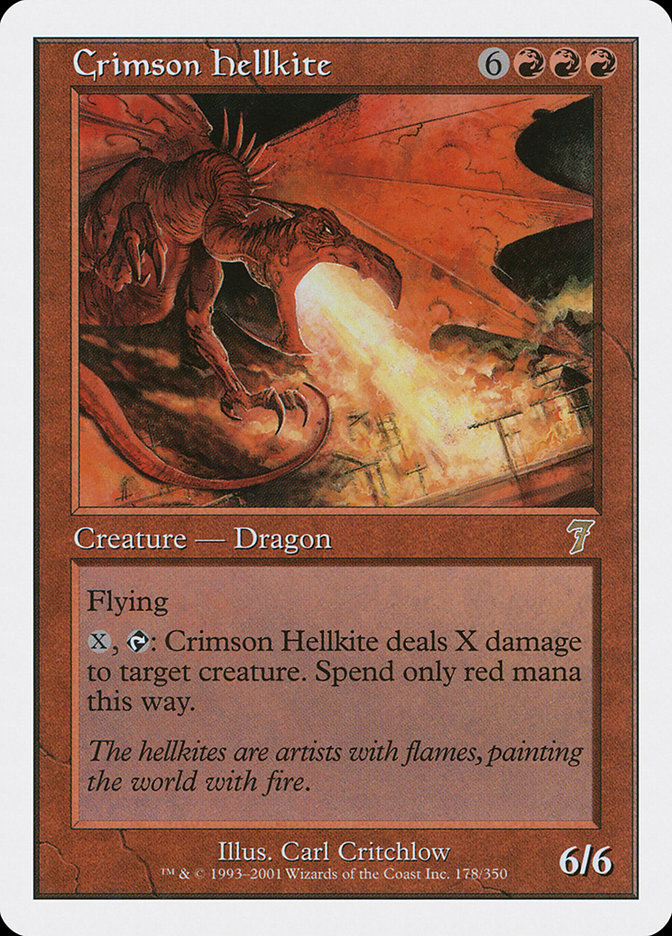 Crimson Hellkite [Seventh Edition] | Clutch Gaming