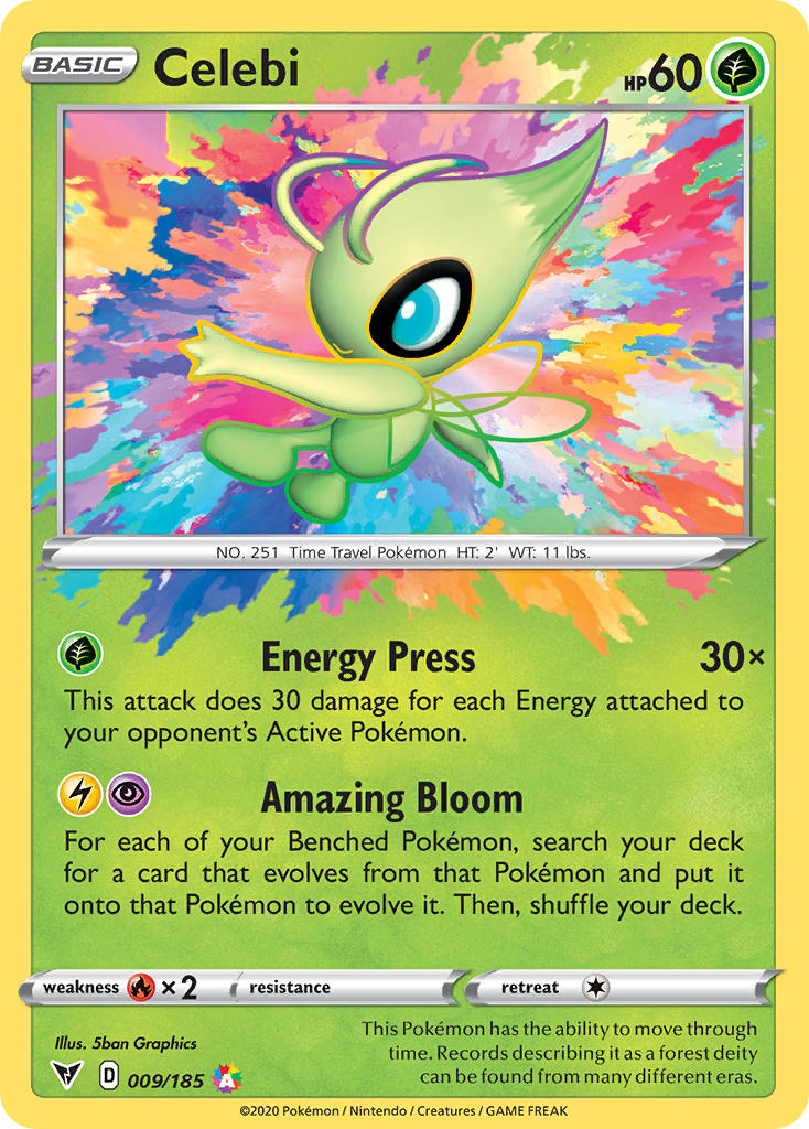 Celebi (009/185) [Sword & Shield: Vivid Voltage] | Clutch Gaming