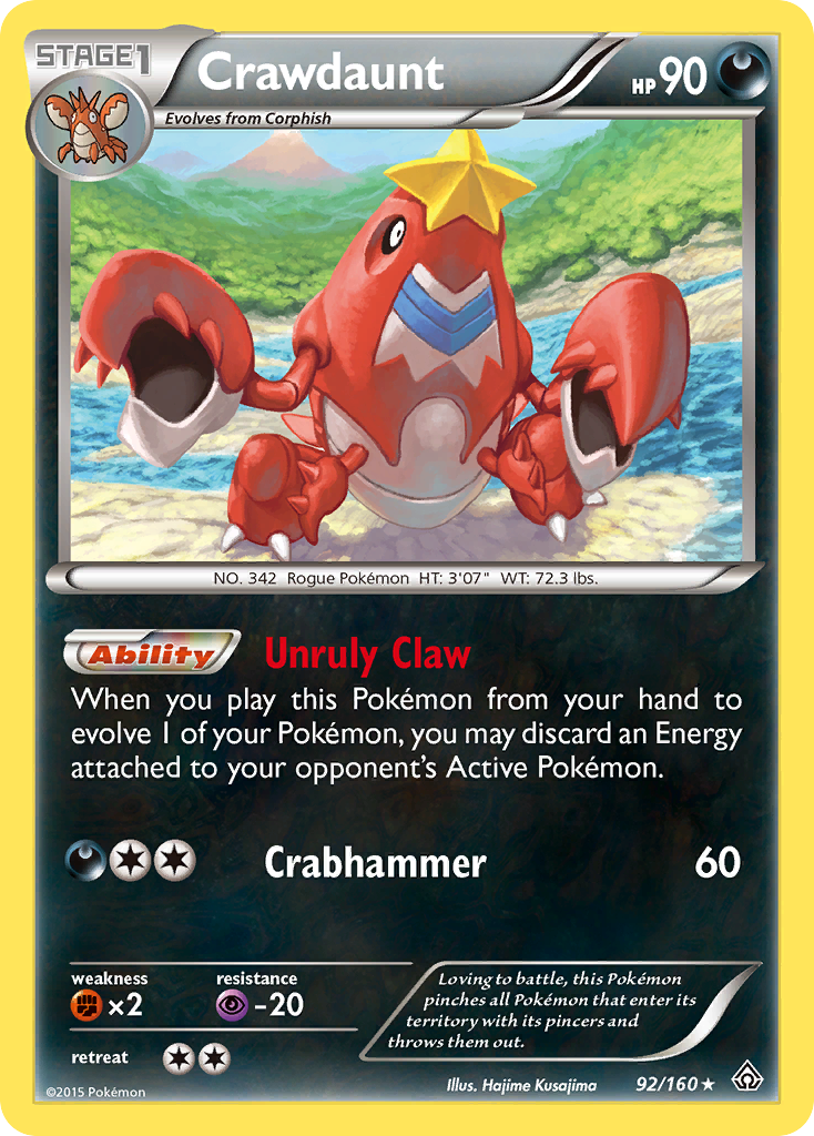 Crawdaunt (92/160) [XY: Primal Clash] | Clutch Gaming