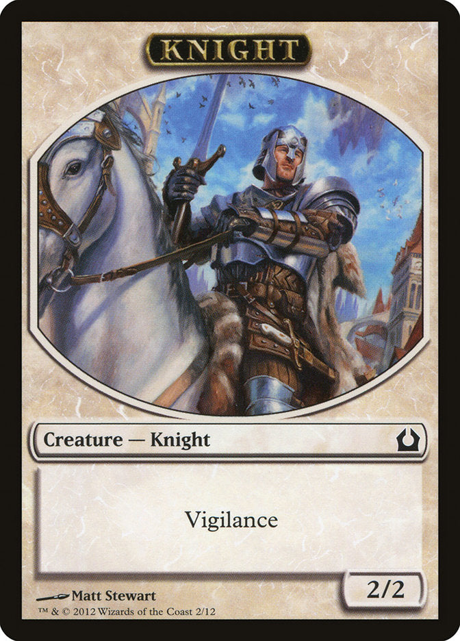 Knight Token [Return to Ravnica Tokens] | Clutch Gaming