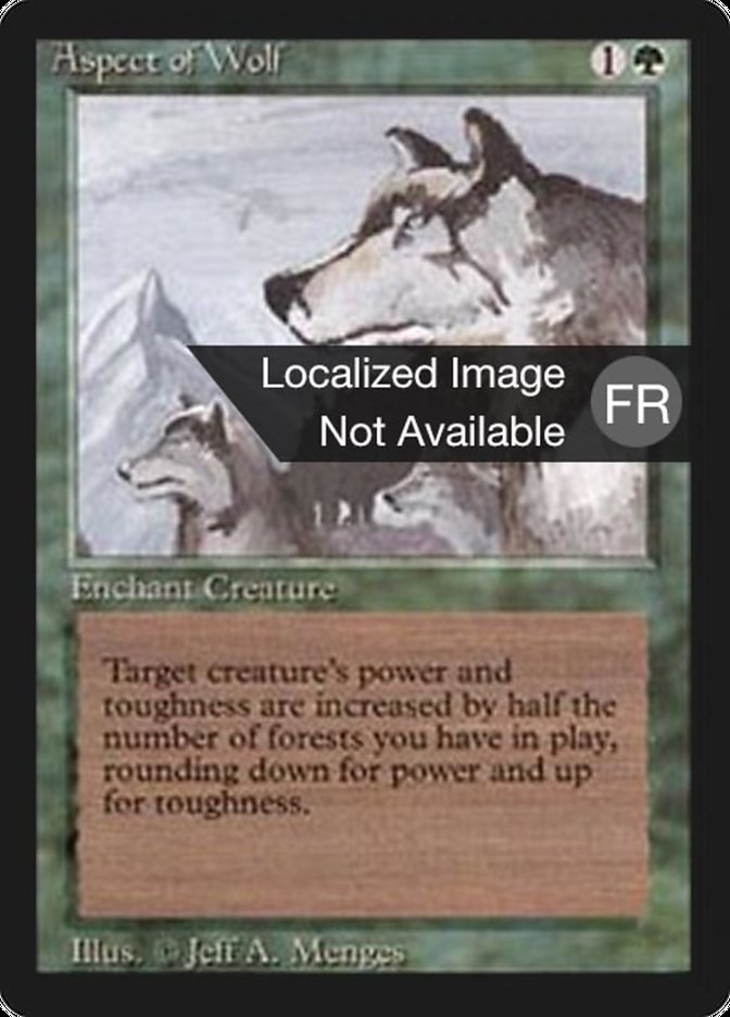 Aspect of Wolf [Foreign Black Border] | Clutch Gaming