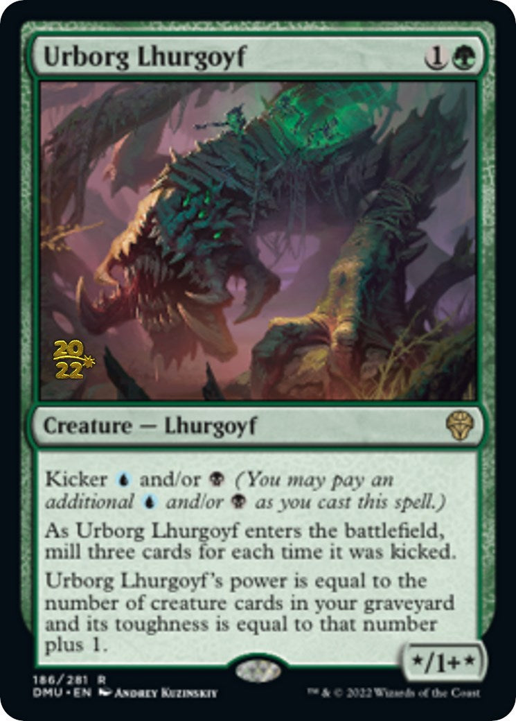 Urborg Lhurgoyf [Dominaria United Prerelease Promos] | Clutch Gaming