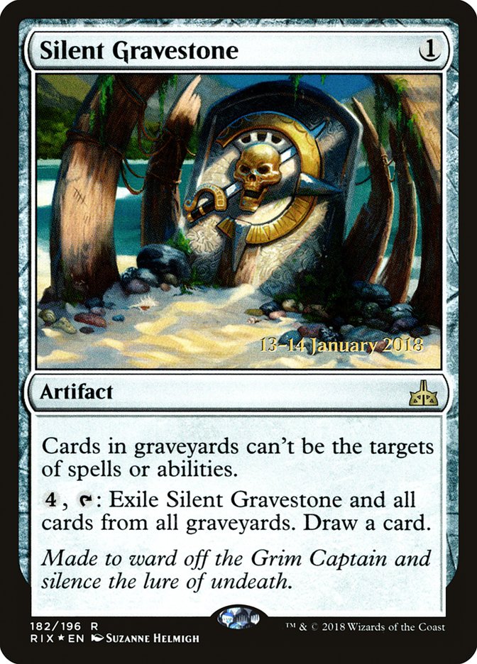 Silent Gravestone [Rivals of Ixalan Prerelease Promos] | Clutch Gaming