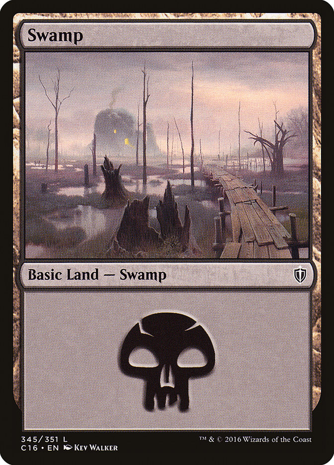 Swamp (345) [Commander 2016] | Clutch Gaming