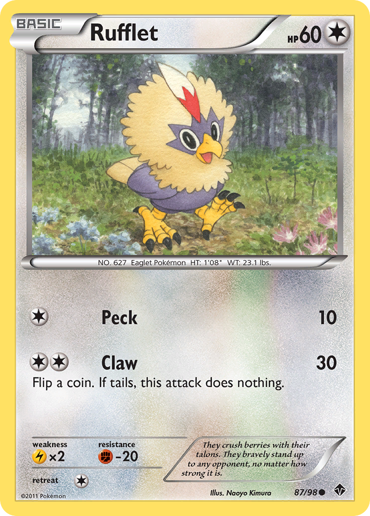 Rufflet (87/98) [Black & White: Emerging Powers] | Clutch Gaming