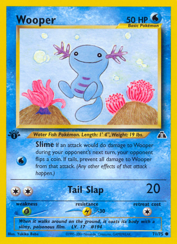 Wooper (71/75) [Neo Discovery 1st Edition] | Clutch Gaming