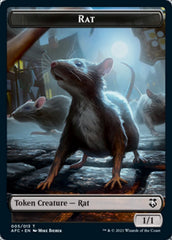 Rat // Zombie Double-Sided Token [Dungeons & Dragons: Adventures in the Forgotten Realms Commander Tokens] | Clutch Gaming