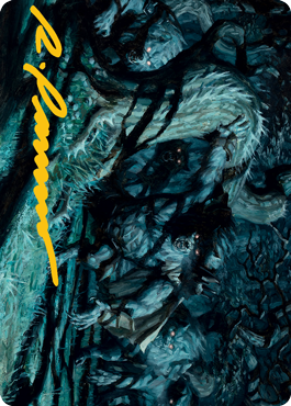 Unnatural Moonrise Art Card (Gold-Stamped Signature) [Innistrad: Midnight Hunt Art Series] | Clutch Gaming