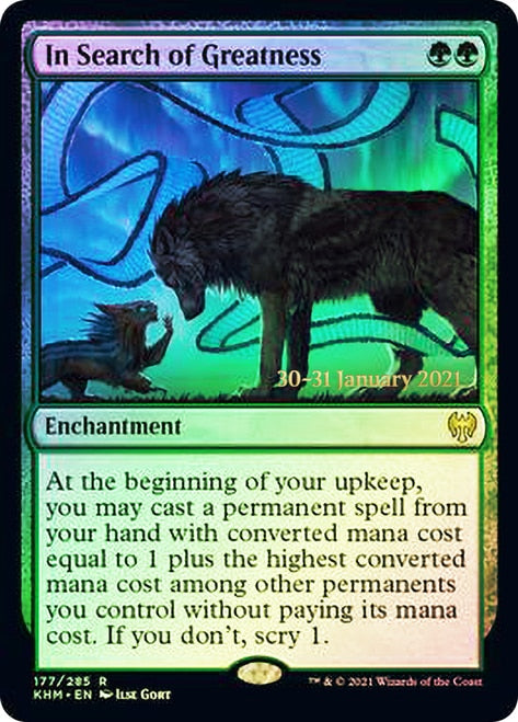 In Search of Greatness [Kaldheim Prerelease Promos] | Clutch Gaming