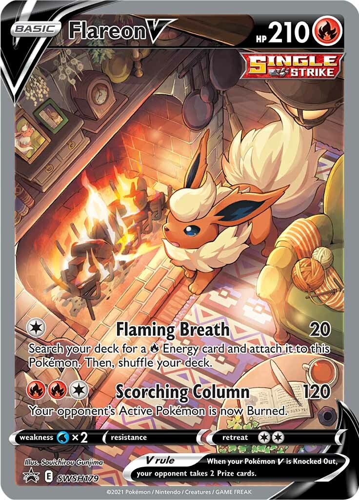 Flareon V (SWSH179) [Sword & Shield: Black Star Promos] | Clutch Gaming