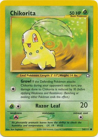 Chikorita (54/111) [Neo Genesis Unlimited] | Clutch Gaming