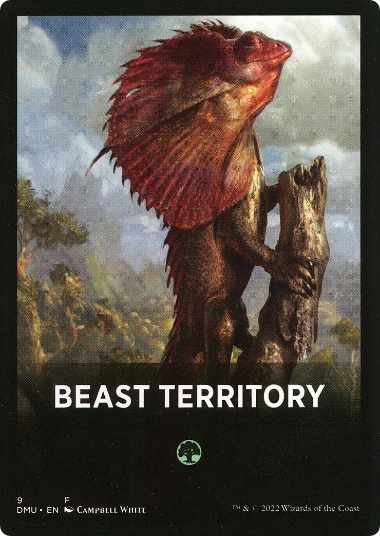 Beast Territory Theme Card [Dominaria United Tokens] | Clutch Gaming