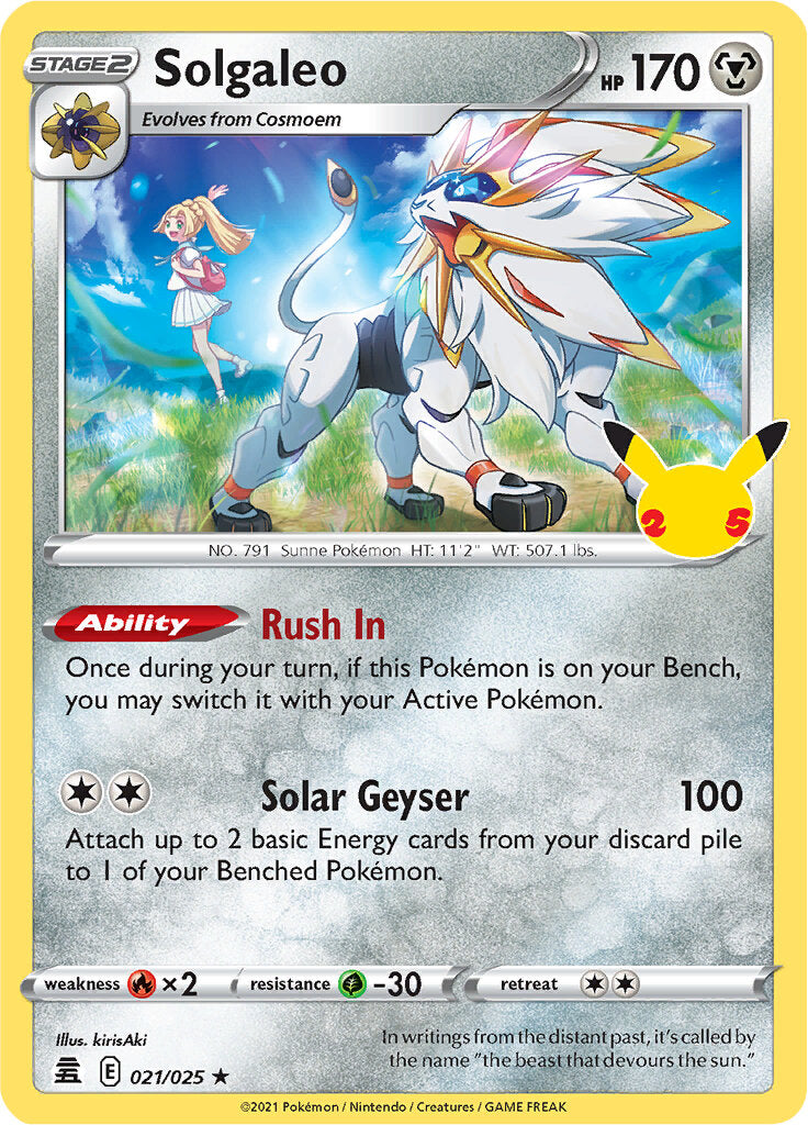 Solgaleo (021/025) [Celebrations: 25th Anniversary] | Clutch Gaming