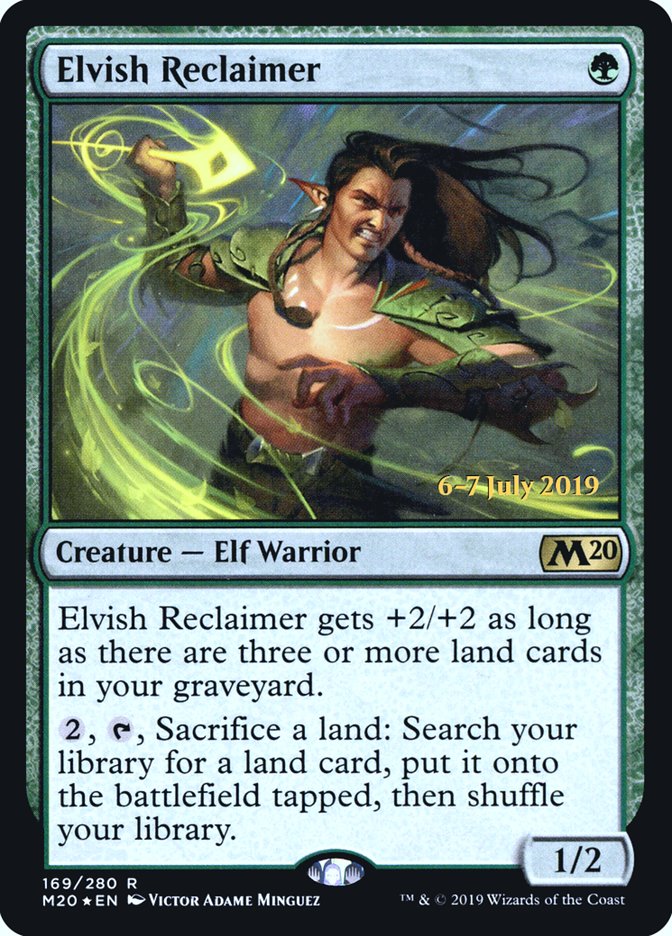 Elvish Reclaimer [Core Set 2020 Prerelease Promos] | Clutch Gaming